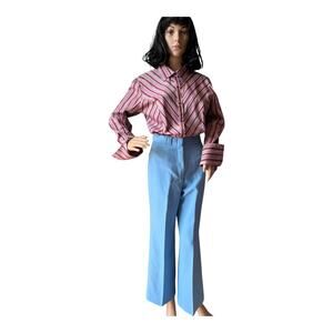 Vintage 60s suit yourself by Alexanders Blue High Rise wide leg Trousers size XS